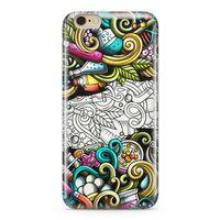 Apple iPhone 6 6s Kılıf Kimya Doodle Arka Kapak Koruma Desenli Full Koruyucu