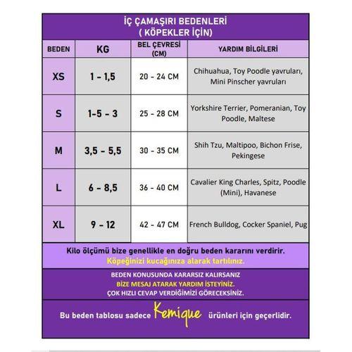 Princess Lila Dişi Köpek Regl Külotu | Köpek Donu | Köpek İç Çamaşırı | Ayarlanabilir Bağcıklı | Küçük Irklar İçin