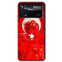 Poco x4 Pro Kılıf HD Desen Baskılı Arka Kapak - Albayrak 2 + Kırılmaz Cam