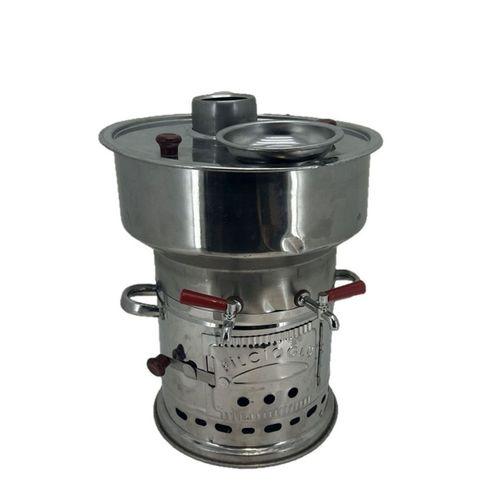 Paslanmaz Çelik 7 litre Çift Hazneli Semaver