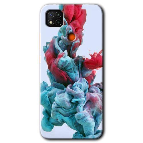 Redmi 9c Kılıf HD Desen Baskılı Arka Kapak - Renkli Karışım + Kırılmaz Cam