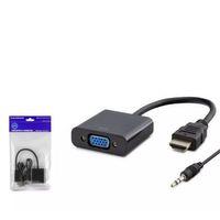 Hadron Hdx7806 Hdmi To Vga F Çevirici + Audio 1080p Ps4 5v Güç Girişli Siyah
