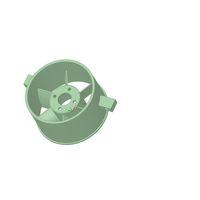 Tamamen 3D baskılı kanallı fan.