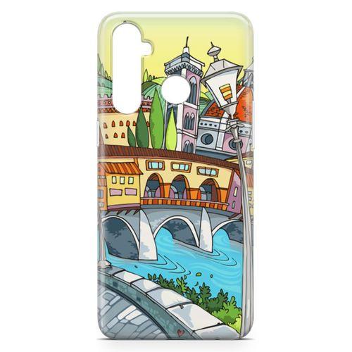Realme 5 Pro Kılıf Floransa Romantik Arka Kapak Koruma Desenli Full Koruyucu