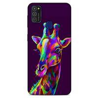 Samsung Galaxy M21 Uyumlu Kılıf Mor Delisi (30) Silicone Case Zürafa