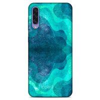 Samsung Galaxy A50s Kılıf Pastel Renkler (6) Silikon Kılıf Mavi Yeşil