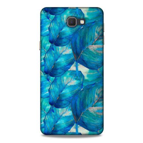 Samsung Galaxy J7 Prime Uyumlu Kılıf Mavi Delisi (47) Crystal Flex Kılıf Yaprak