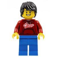 Lego Minifigür Man Dark Red '2021' Shirt hol228