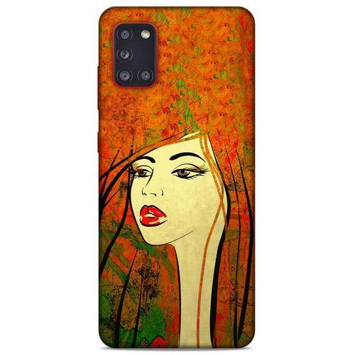 Lopard Samsung Galaxy A31 Uyumlu Kılıf Sürreal Yüzler ♀ (30) Silicone Case Desenli