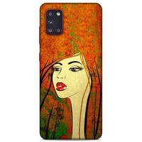 Lopard Samsung Galaxy A31 Uyumlu Kılıf Sürreal Yüzler ♀ (30) Silicone Case Desenli
