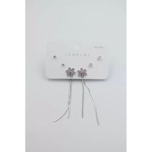 Çoklu Set Küpe - Gümüş