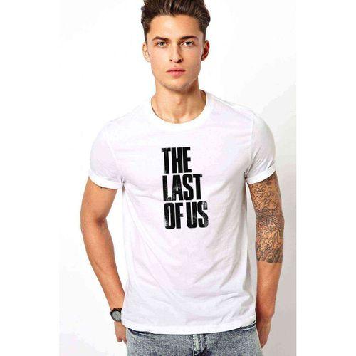 The Last Of Us Eskitme Yazlı Baskılı Beyaz Erkek Tshirt