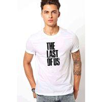 The Last Of Us Eskitme Yazlı Baskılı Beyaz Erkek Tshirt