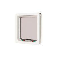 Beeztees CatMate Kedi Kapısı, Büyük, Çift Yönlü, 4 fonksiyonlu, Beyaz, 23,5x25,2cm