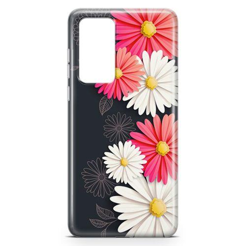 Huawei P40 Kılıf Papatyalar Acarken Arka Kapak Koruma Desenli Full Koruyucu
