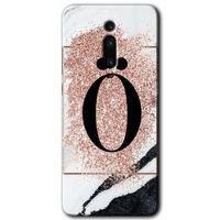 Xiaomi Mi 9T Kılıf HD Desen Baskılı Arka Kapak - Pembe Mermer Desenli Ö Harfi