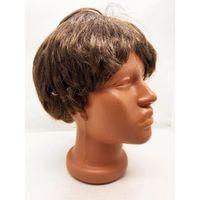Kahverengi Kısa Kesim İçi Astarlı Erkek Peruğu