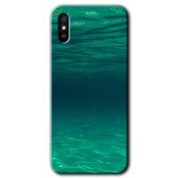 MRCİLETİSİM Xiaomi Redmi 9A Kılıf Kapak - Derin Deniz +Hayalet Ekran Yandan Gözükmez