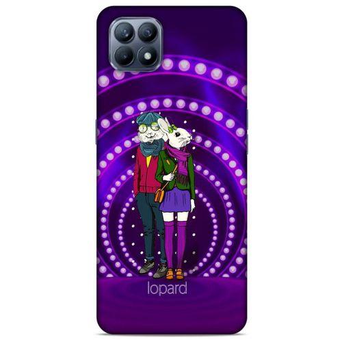 Huawei P40 Lite Kılıf FunnyMaX (33) Hybrid Kılıf Mor Tavşan