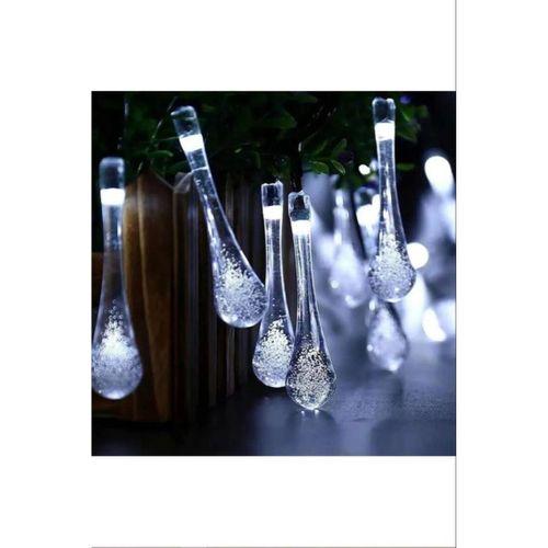 Beyaz Renk 5 Metre 1 Adet Solar Dış Mekan Işıkları Güneş Enerjili Led Işıkları