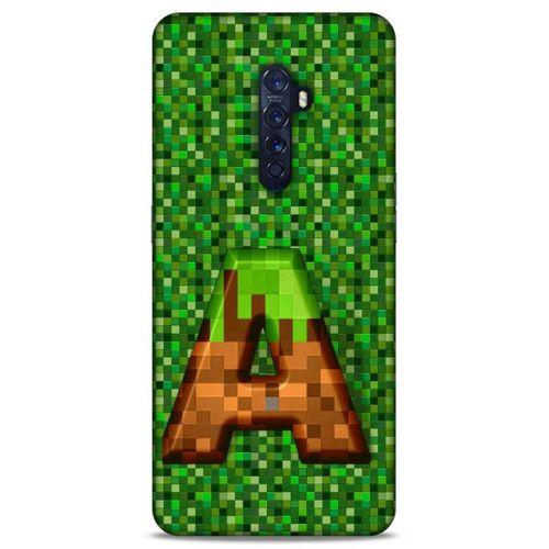 Lopard Oppo Reno 2 Uyumlu Kılıf PiXel (44) Tough Armor Kılıf A Harfi
