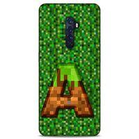 Lopard Oppo Reno 2 Uyumlu Kılıf PiXel (44) Tough Armor Kılıf A Harfi