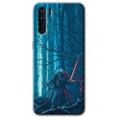 OPPO Oppo A91 Kılıf HD Desen Baskılı Arka Kapak + Temperli Cam - Jedi