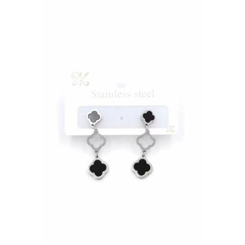 Sallantılı VC Yonca  Küpe - Gümüş