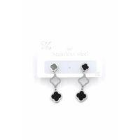 Sallantılı VC Yonca  Küpe - Gümüş