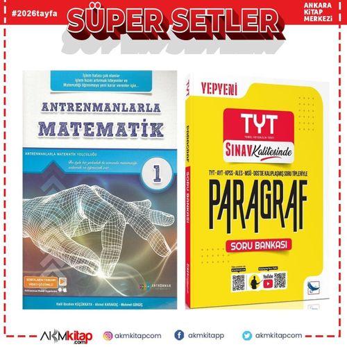 Antrenmanlarla Matematik 1 ve Sınav Yayınları Paragraf Soru Bankası Seti 2 Kitap
