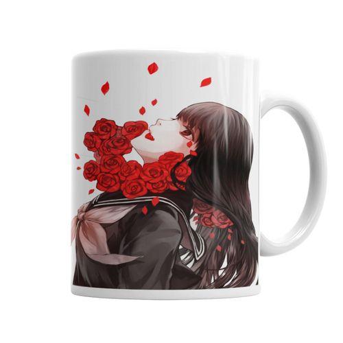 Girl Rose Kupa Bardak Porselen