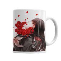 Girl Rose Kupa Bardak Porselen