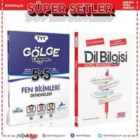 Paraf TYT Fen Bilimleri Gölge Deneme ve AKM Dil Bilgisi Soru Bankası Seti 2 Kitap