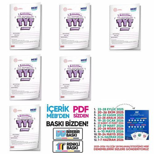 2026 ÖSYM YKS-TYT MEBİ OGM Deneme Paketi Güncel 6lı SET (Seri Deneme Paketi) BASKI ÜCRETİ