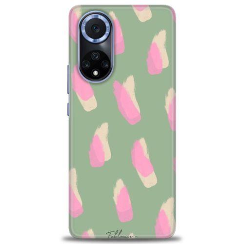 Huawei Nova 9 Kılıf HD Baskılı Kılıf - Pembe Krem + Tam Ekran Koruyucu