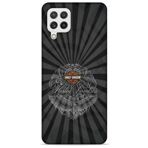 Samsung Galaxy A22 Uyumlu Kılıf Motorsiklet (40) Fit Silikon Kılıf Harley