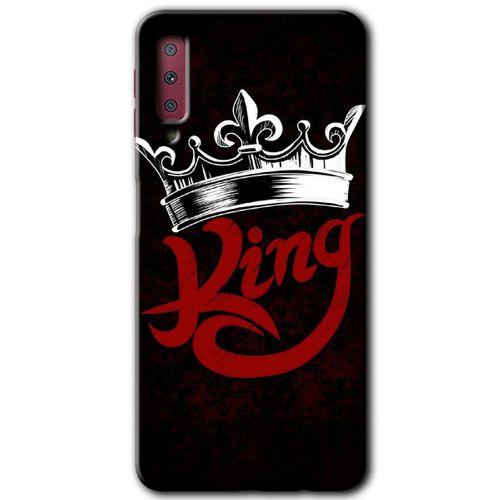 Galaxy A7 2018 Kılıf HD Desen Baskılı Arka Kapak - King
