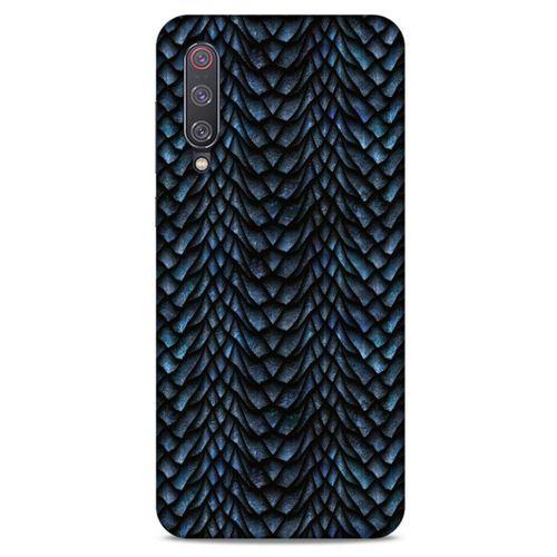 Xiaomi Mi 9 Kılıf Dragons (4) Koruma Kılıfı Ejderha Skin Lacivert