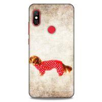 Xiaomi Mi A2 Lite Kılıf Köpek Kıyafetleri (30) Silicone Case Dacshund Pijama