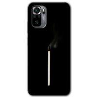 BeRa Aksesuar Xiaomi Redmi Note 10 Kılıf Baskılı Kapak - Sönmüş Kibrit +Tam Kaplayan Mat Seramik