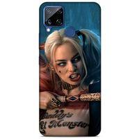 Realme C15 Uyumlu Kılıf Harley Quinn (13) Silikon Kap Mavi