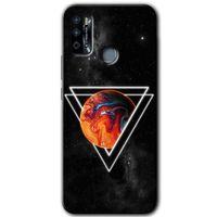 İnfinix Hot 9 Play Kılıf HD Desen Baskılı Arka Kapak - Kızıl Gezegen