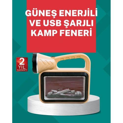 Alev Efektli Güneş Enerjili Lamba – Su Geçirmez