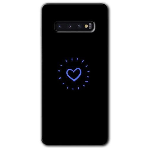 Samsung Galaxy S10 Kılıf HD Desen Baskılı Arka Kapak - Heart Strokes