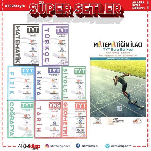 2026 Tayfa Dev Konu Seti ve Acil TYT Matematiğin İlacı Soru Bankası Seti