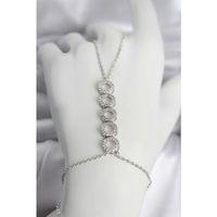 Pirinç Gümüş Renk Zirkon Taşlı Sıralı Halka Model Kadın Şahmeran