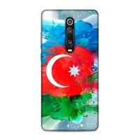 Xiaomi Redmi K20 Pro Uyumlu Kılıf Azarbaijan (15) Antişok Kılıf Bayrak İllustre
