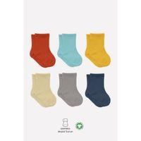 Bistyle Bistyle Mix Penye Soket Çorap 6'Lı BS10101M Kiremit