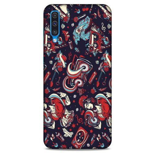 Retro (6) Desen Silikon Kılıf Renkli Samsung Galaxy A30s Kılıf