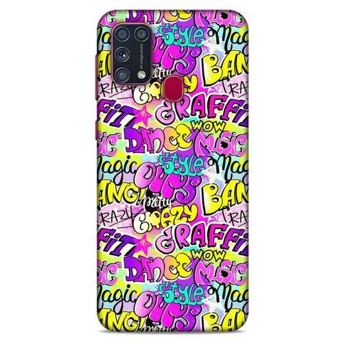 Graffitix (11) Desenli Silikon Kapak Samsung Galaxy M31 Kılıf